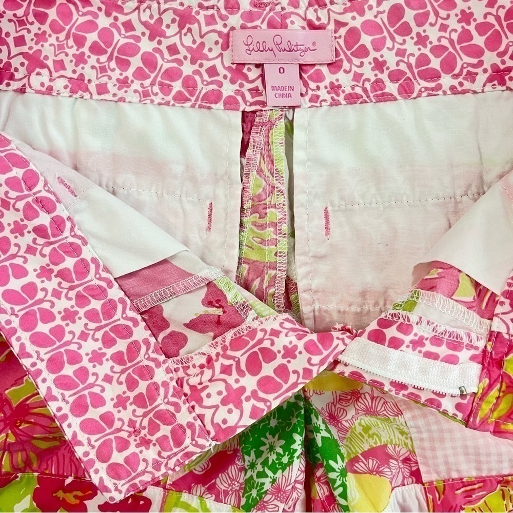 Lilly Pulitzer Patchwork Classic Shorts Size 0 - image 7
